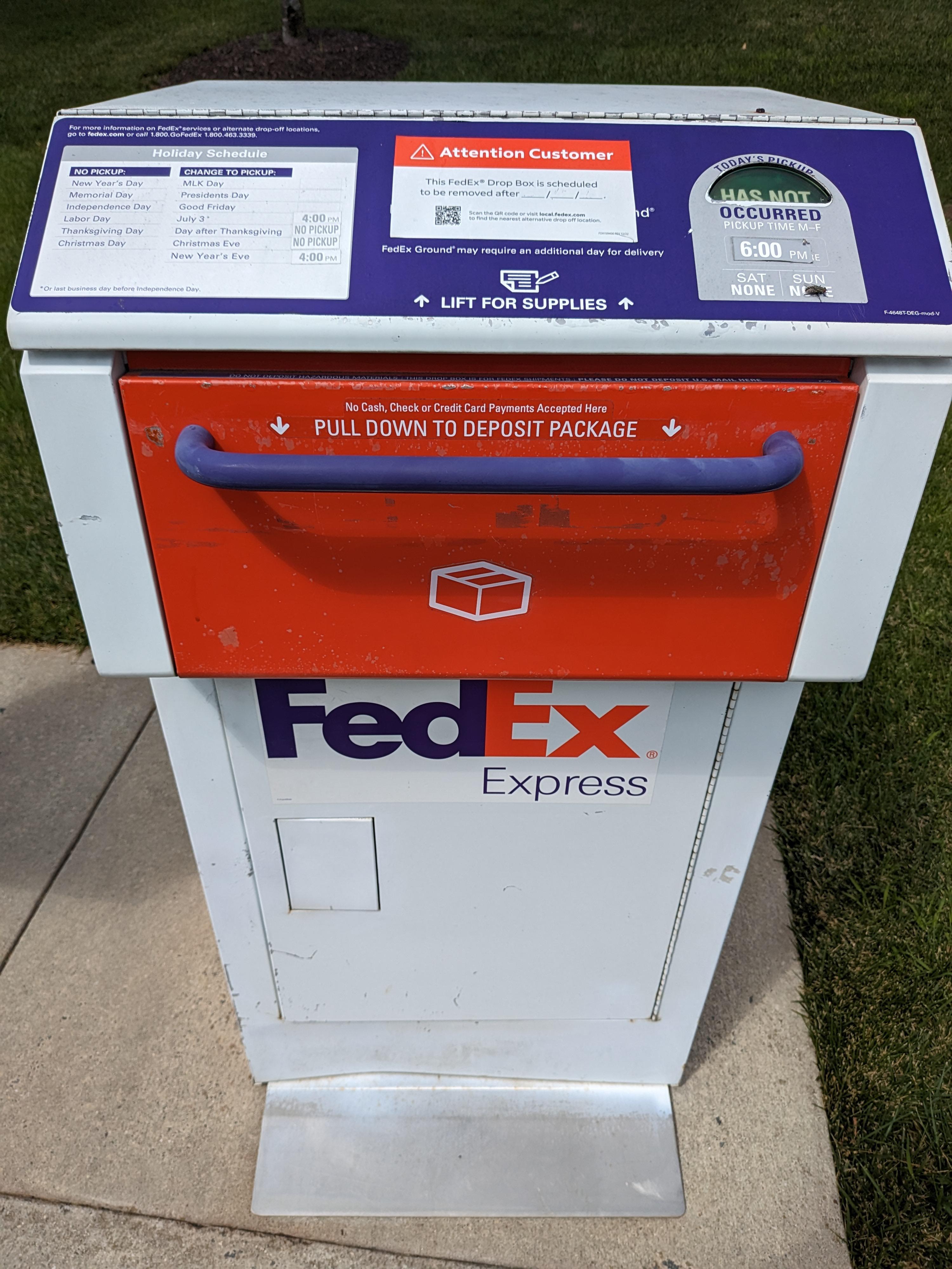 fedex drop box