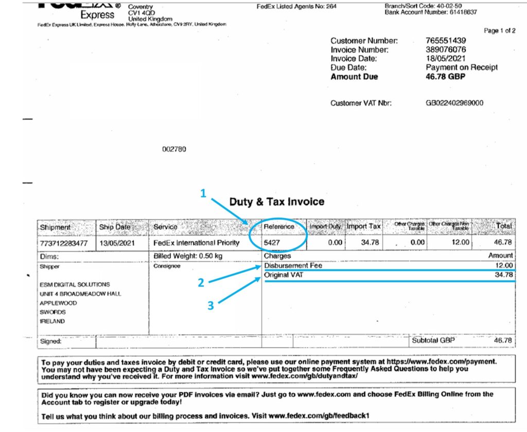 fedex pay customs