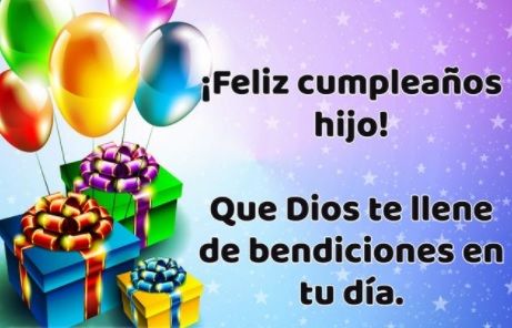 feliz cumpleaños hijo que dios te bendiga