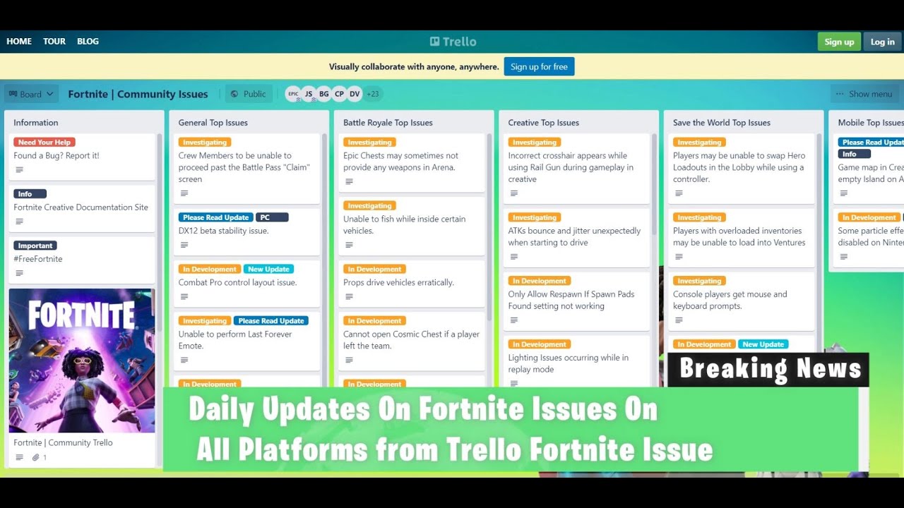 fortnite trello