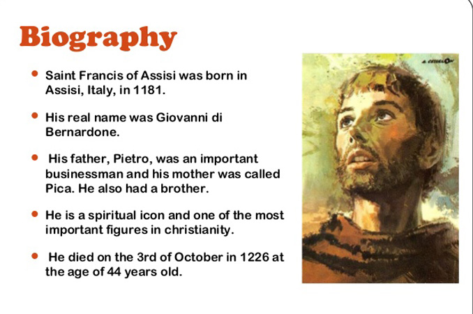 st francis of assisi fact file