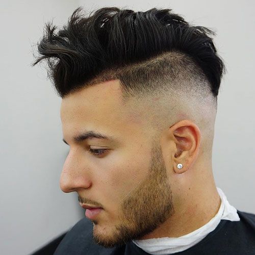 short hair undercut men