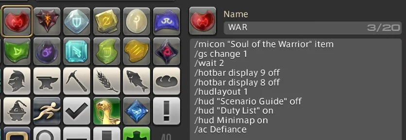 ffxiv job change macro