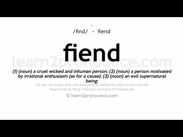 fiend urban dictionary