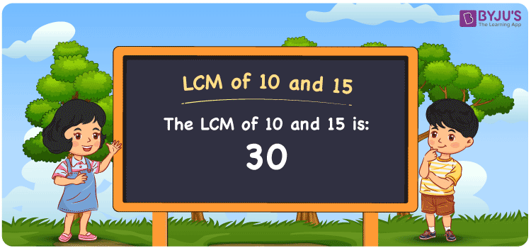 find the lcm of 10 and 15