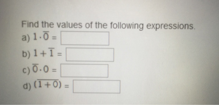 find the value of the following expression