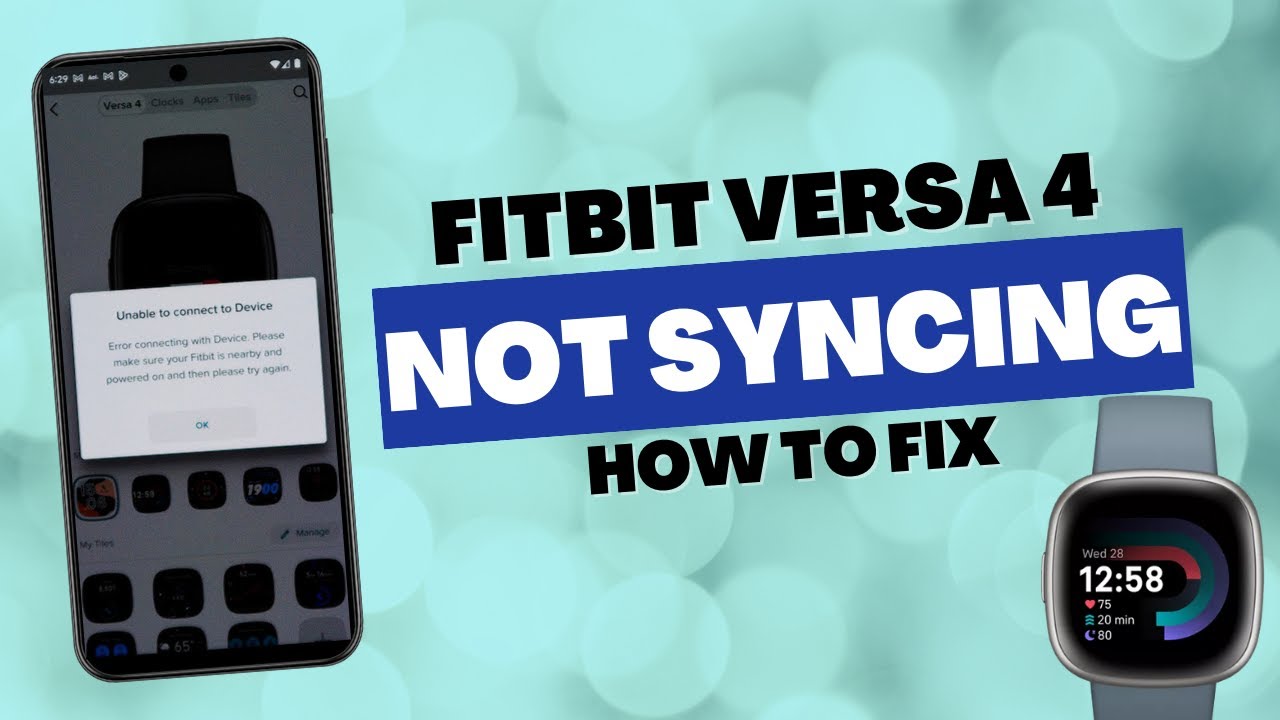 fitbit not syncing