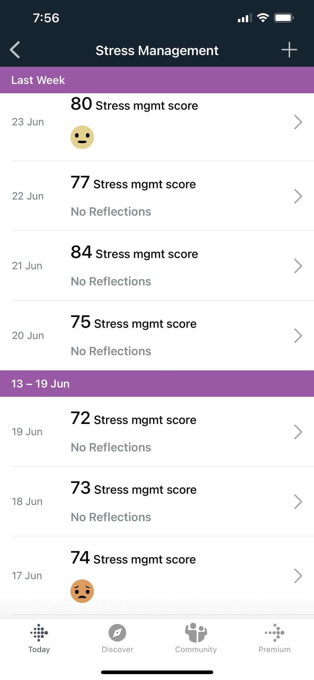 fitbit stressmanagement