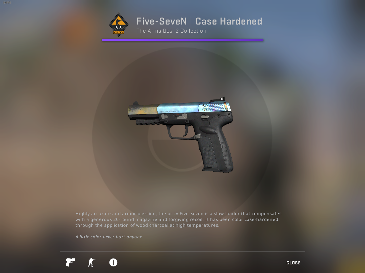 five seven blue gem