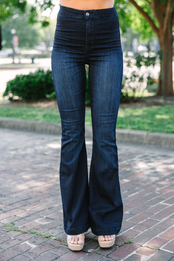 flared jeans dark