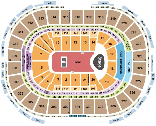 fleet center boston seating chart