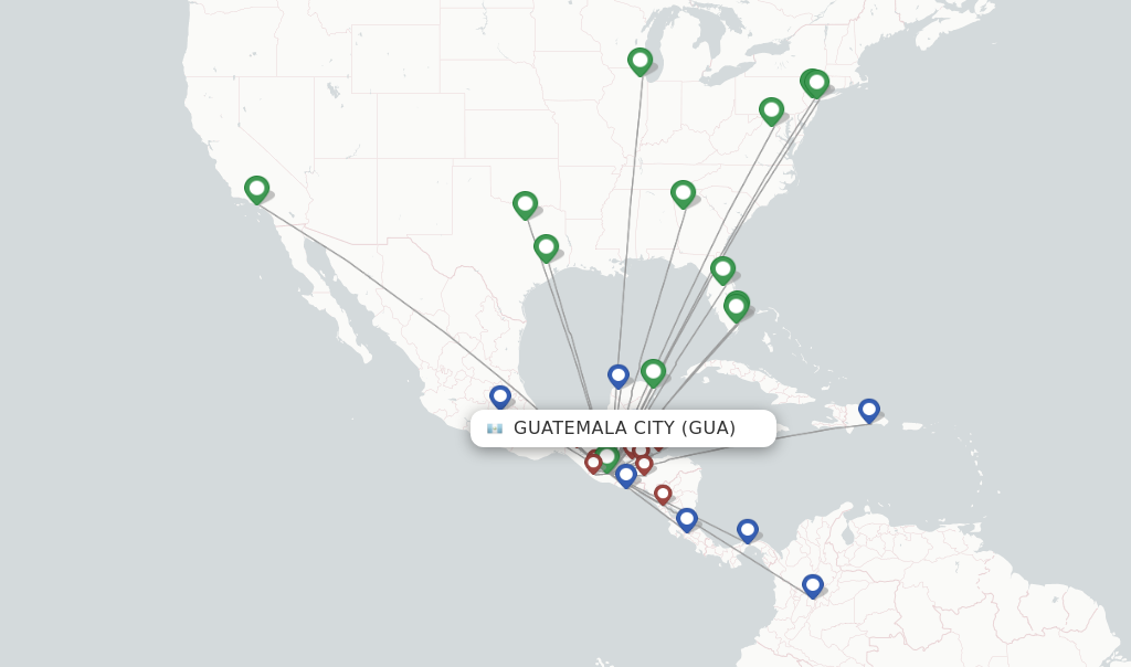 flights from guatemala to lax