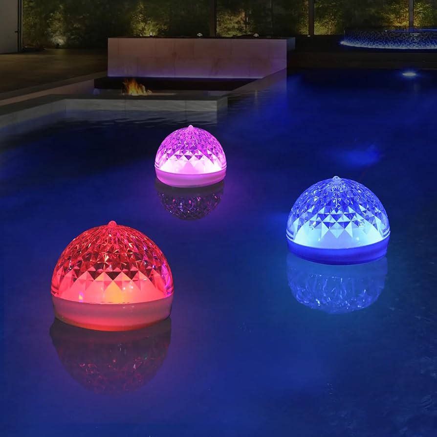 floating lights for the pool