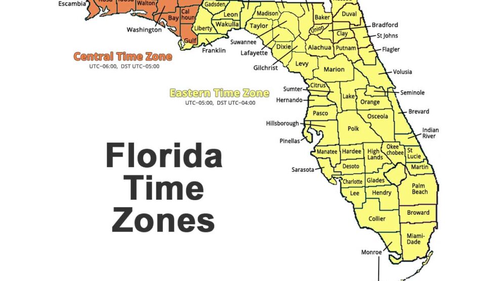 florida time zones