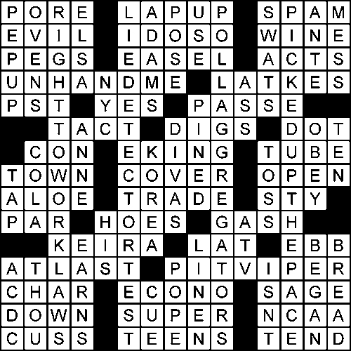 flow back crossword clue