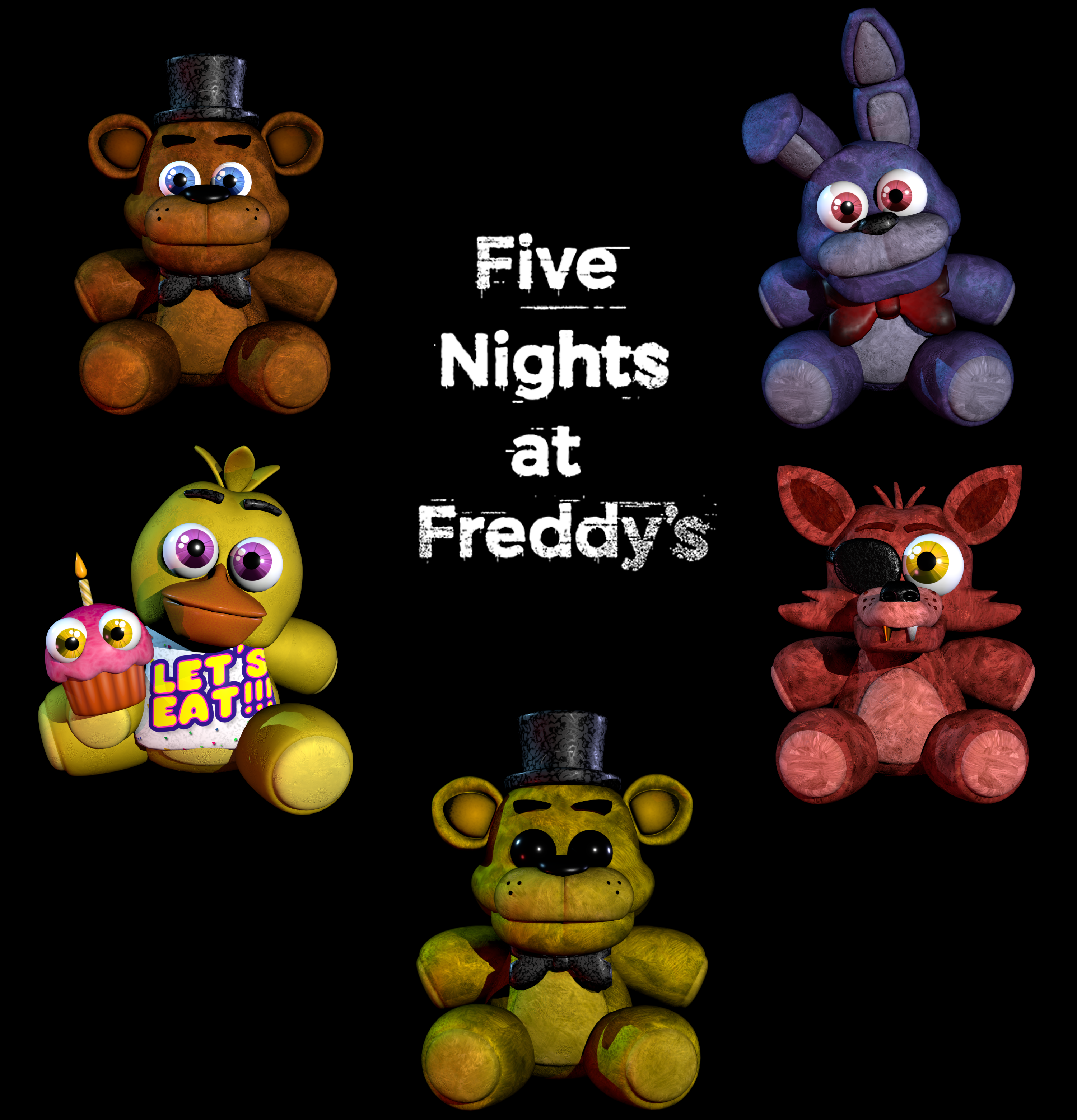 fnaf 1 plushies