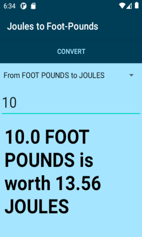 foot pounds to joules