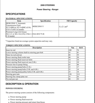 ford ranger maintenance schedule pdf