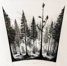 forest tattoo drawing