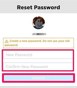 forgotten roblox password