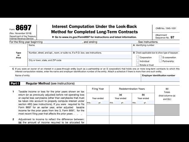 form 8697 instructions