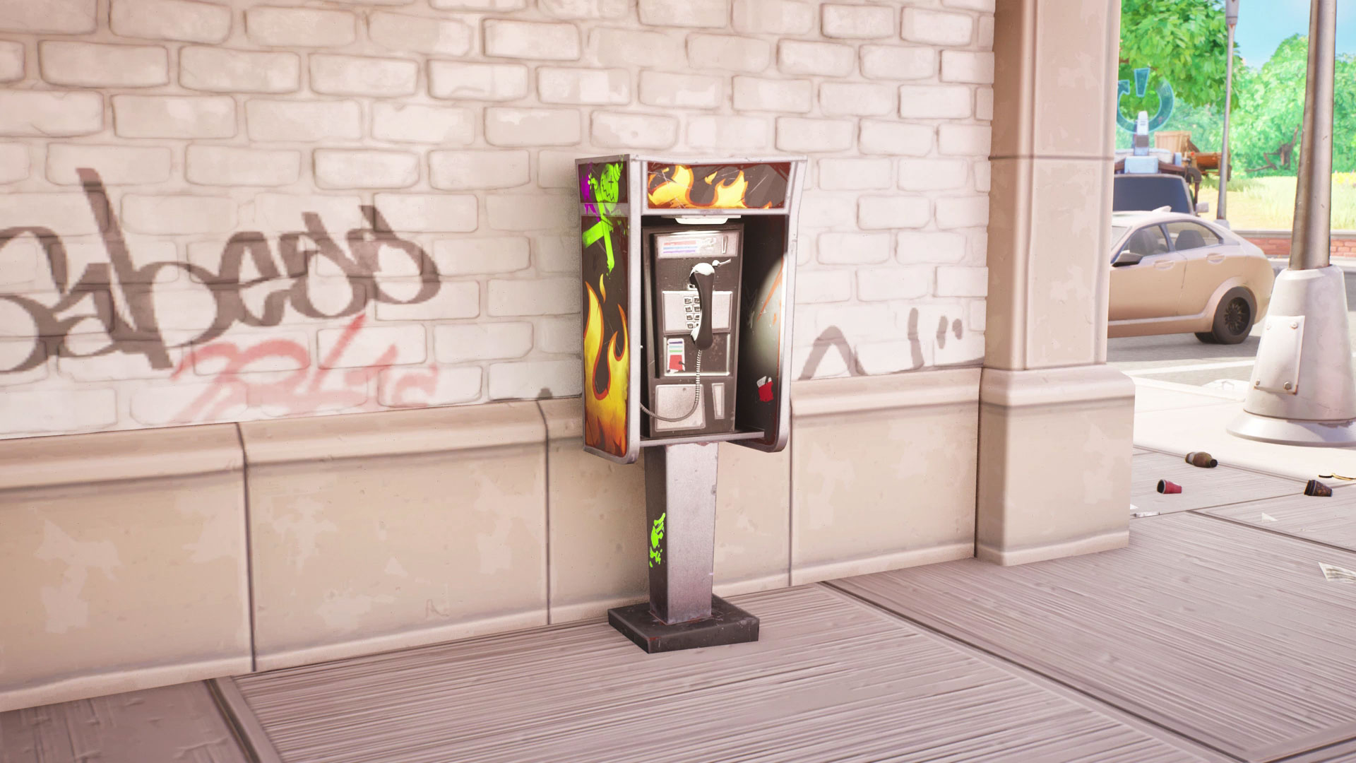 fortnite burner pay phone