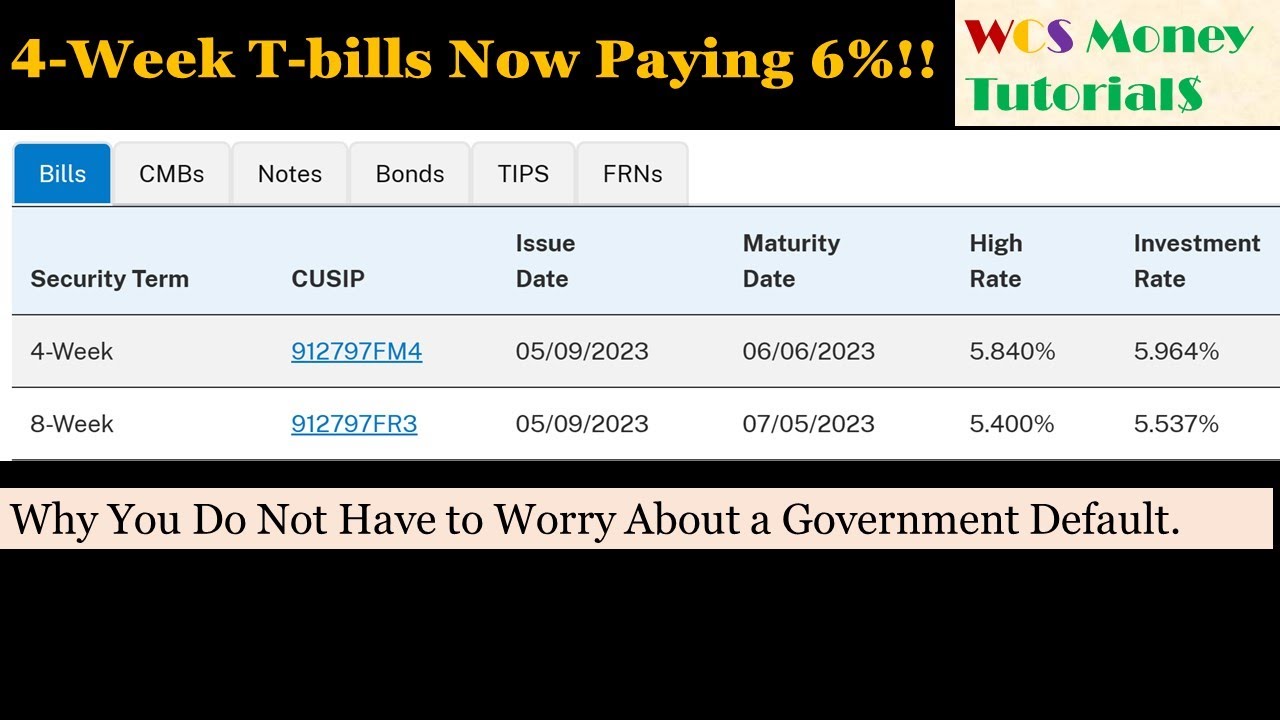 four week treasury bill rate