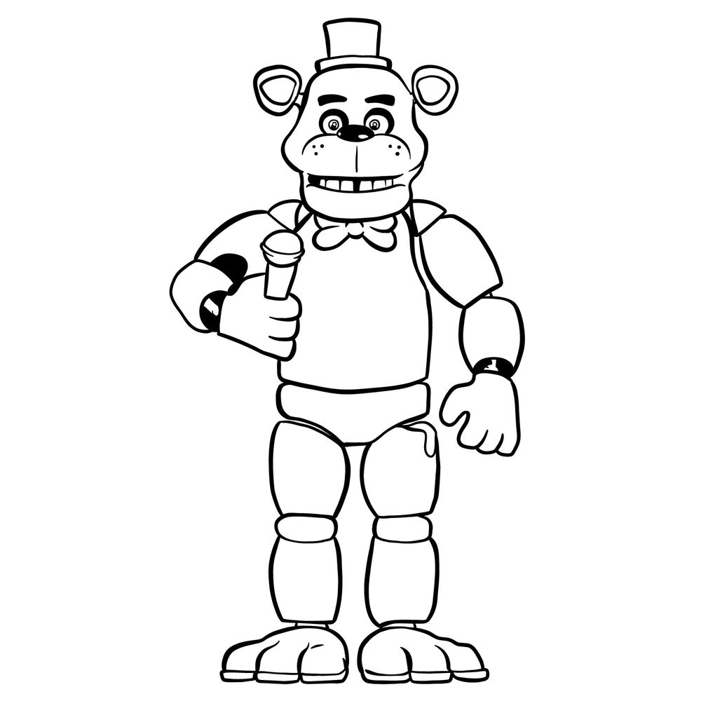 freddy fnaf drawing