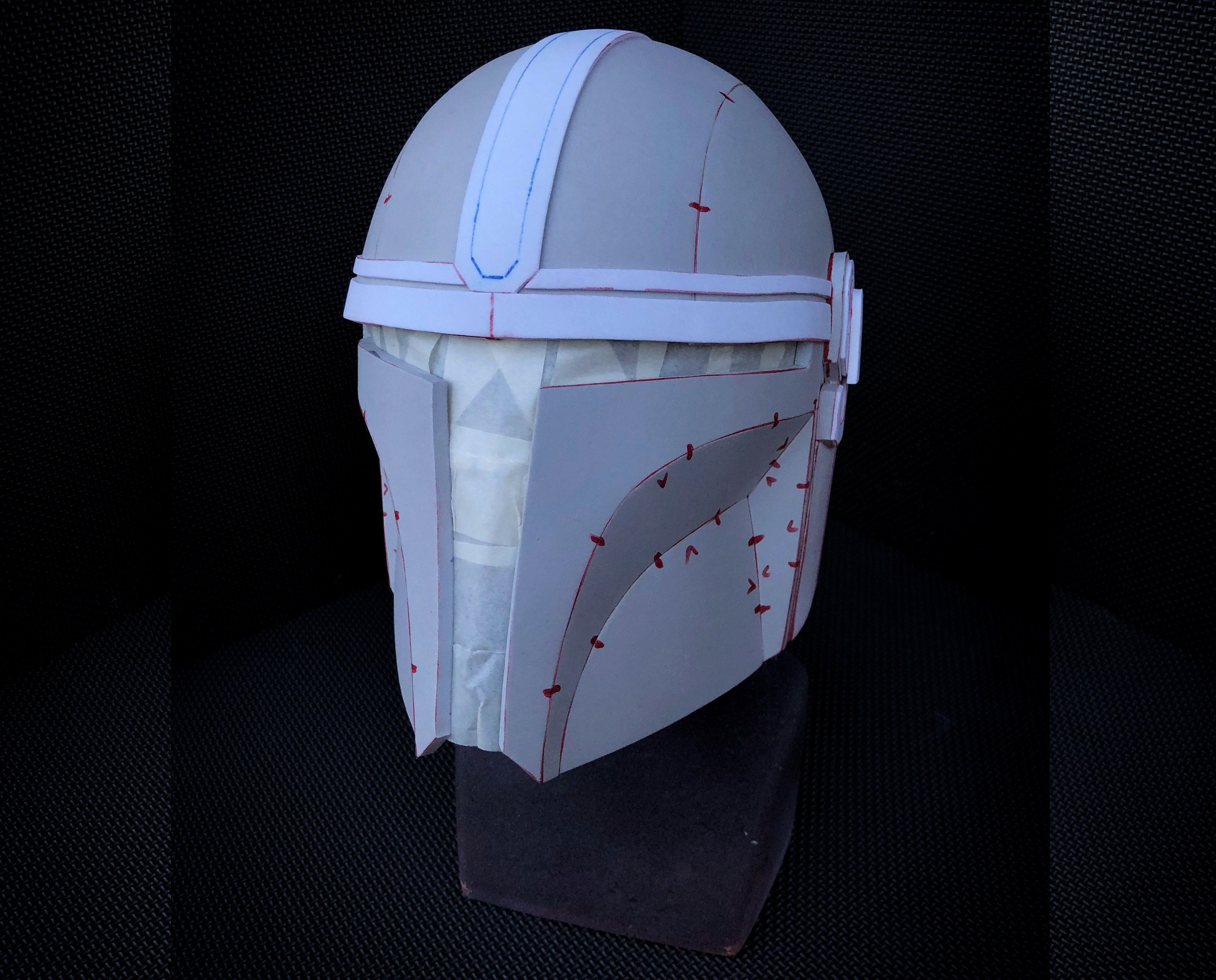 free mandalorian helmet template