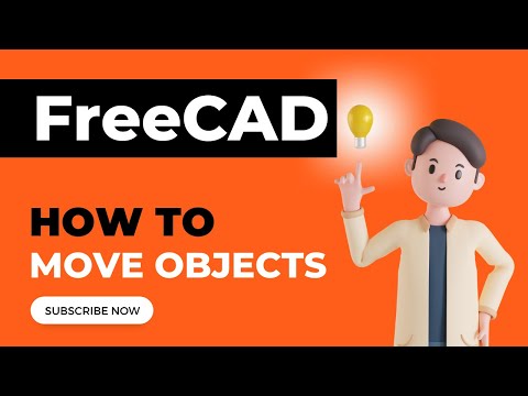 freecad move object with mouse