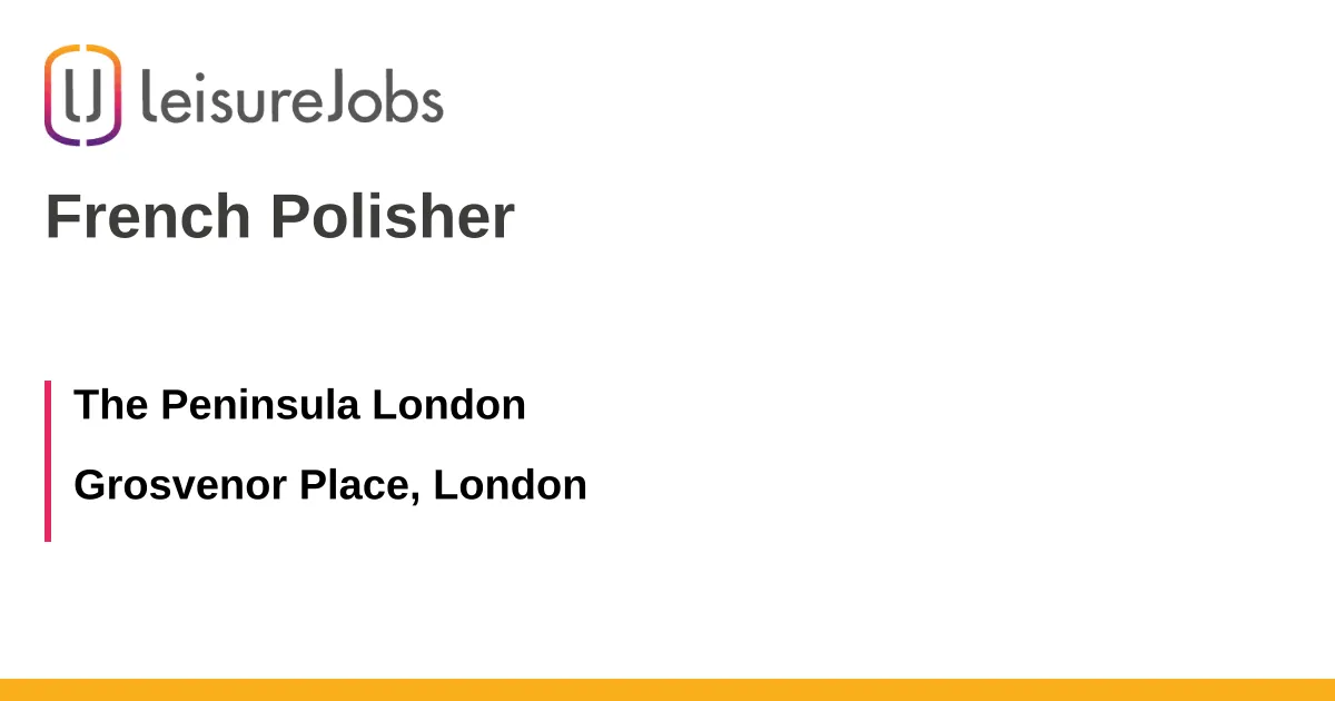 french polisher jobs