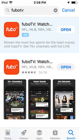 fubotv gratis apk