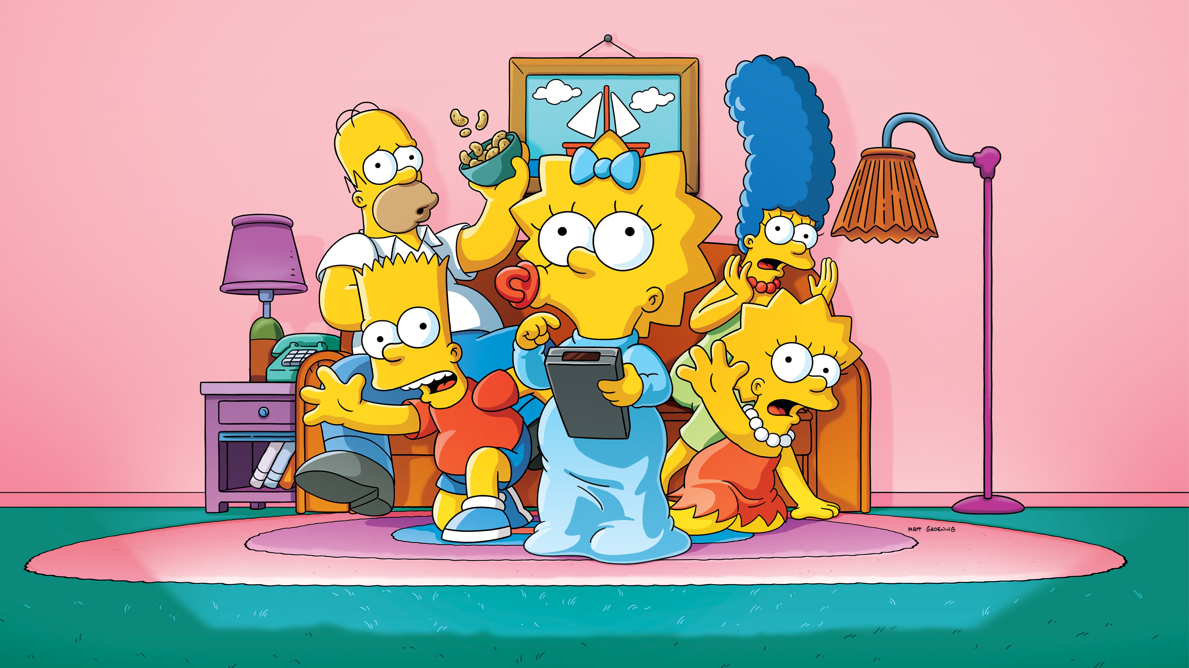 full hd los simpson wallpaper 4k