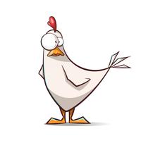 funny chicken drawings