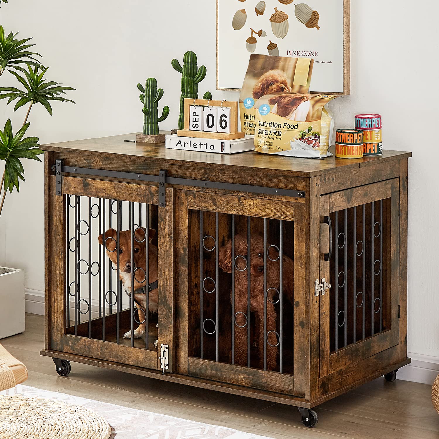 furniture dog kennel