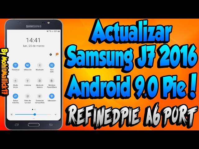 galaxy j7 2016 android 9