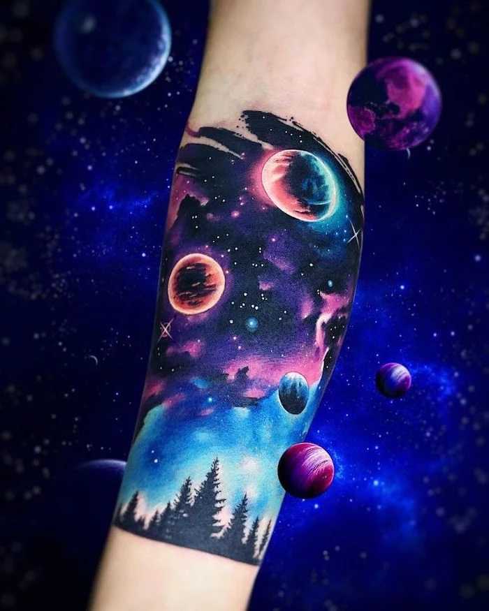 galaxy tattoo ideas