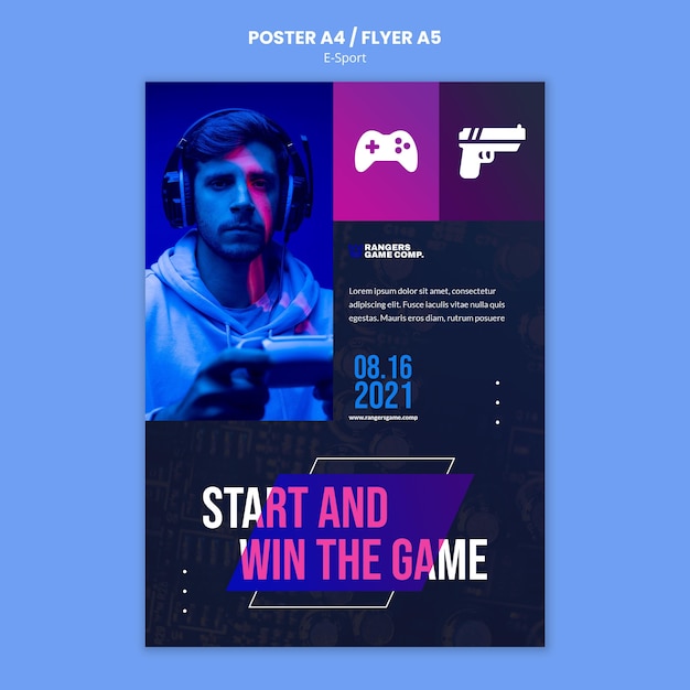 game poster psd