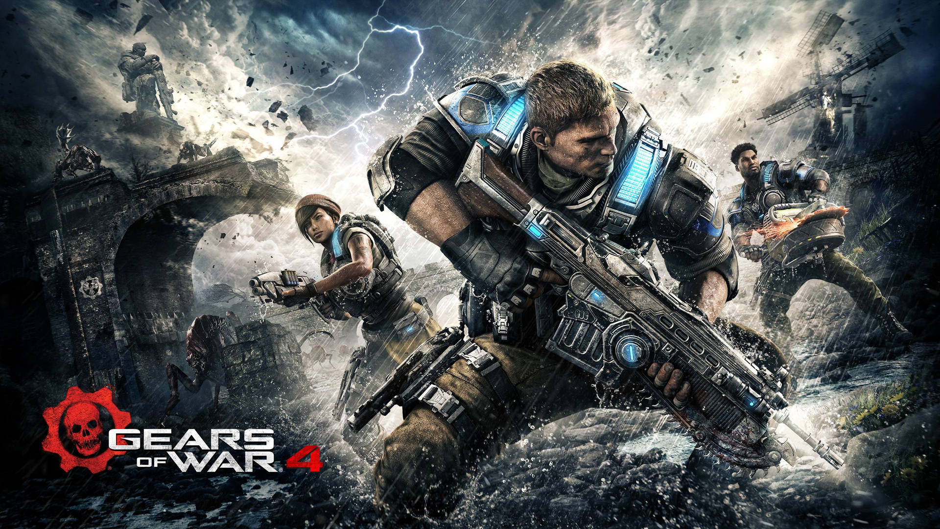 gears of war wallpaper 4k