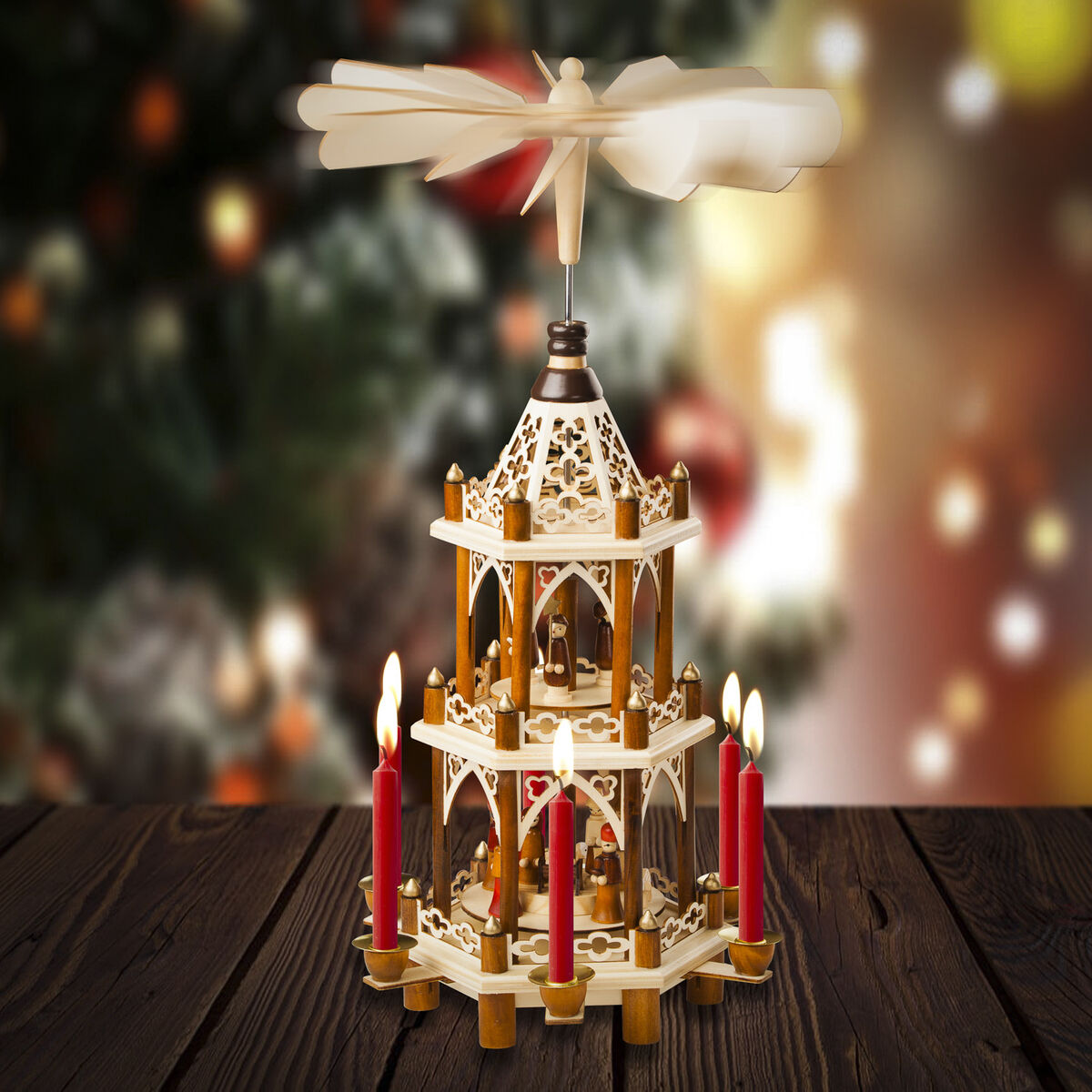 german christmas candle carousel