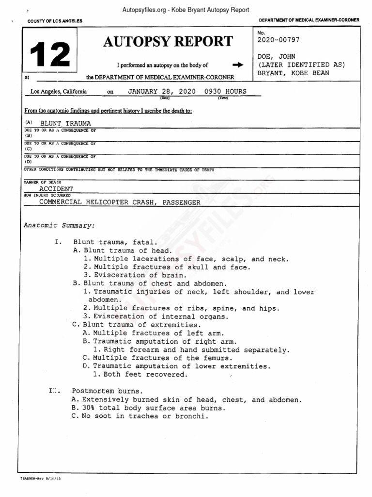 gianna bryant autopsy report