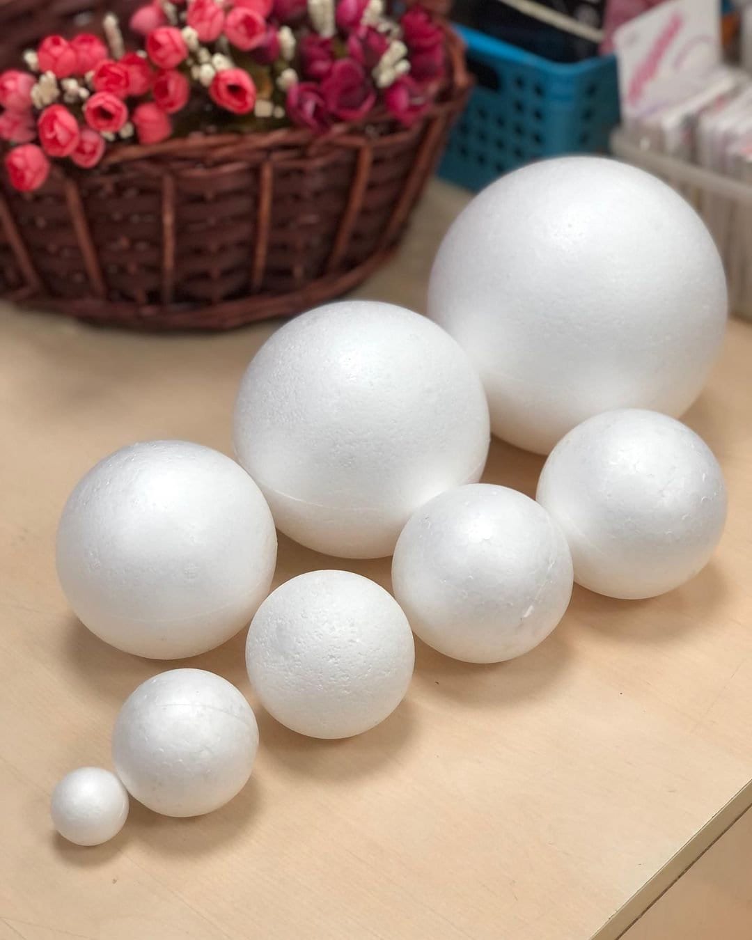 giant styrofoam balls