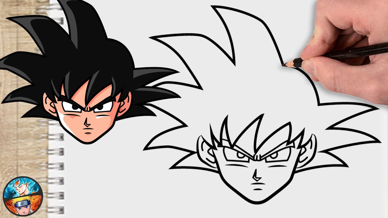 goku dibujo facil