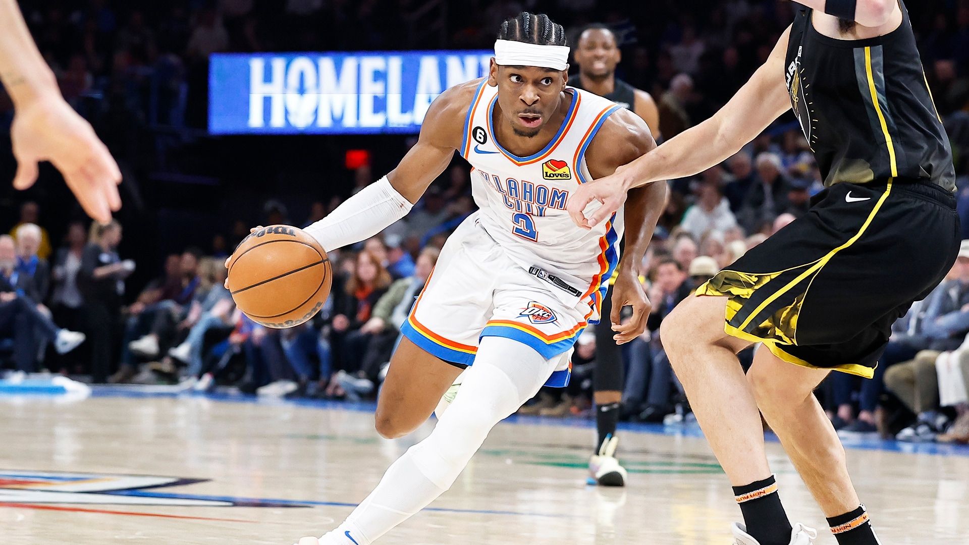 golden state warriors vs okc thunder match player stats