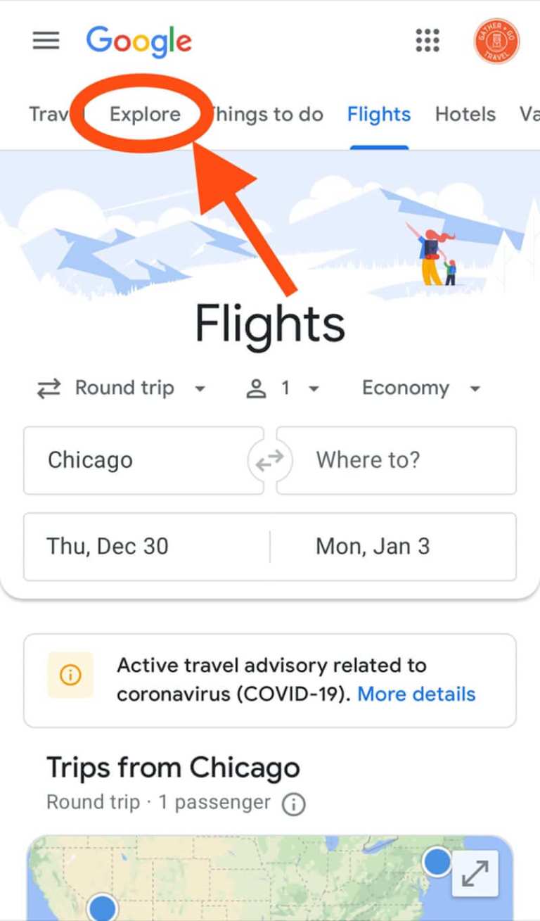 google flights round trip