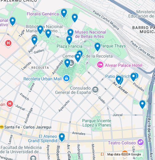 google maps recoleta buenos aires