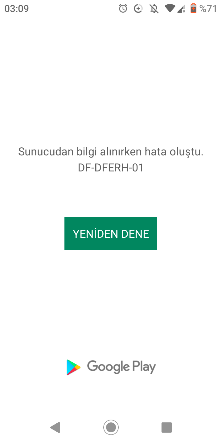 google store play açılmıyor