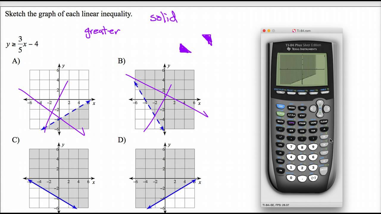 graphing inequalities calculator