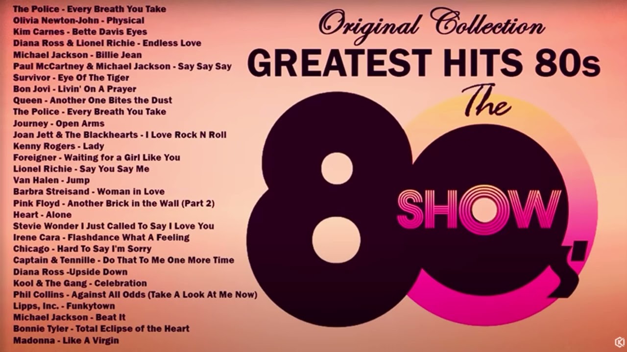 greatest hits of 1980s