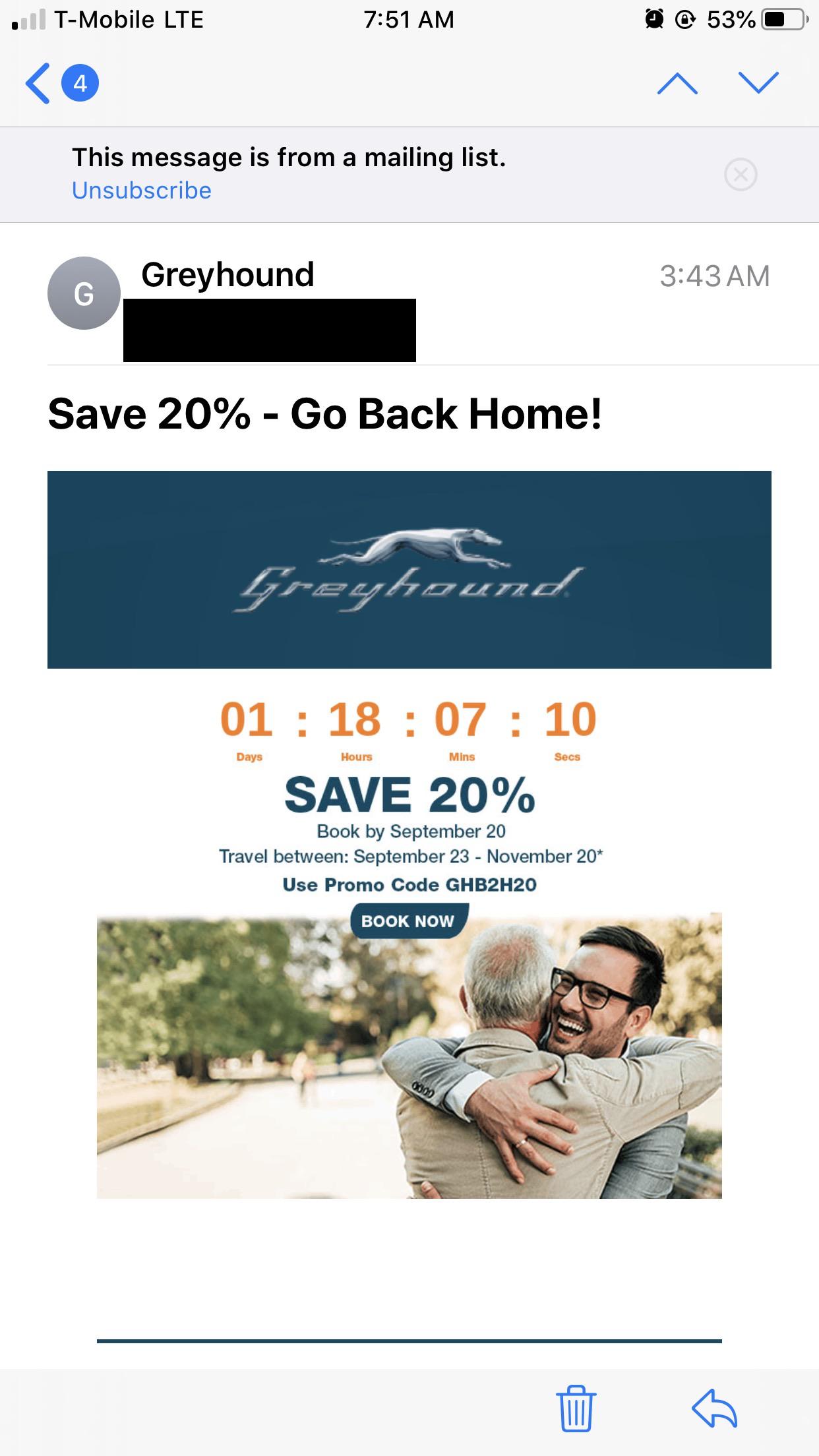 greyhound bus promo code